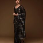 Party Wear Black Fancy Saree