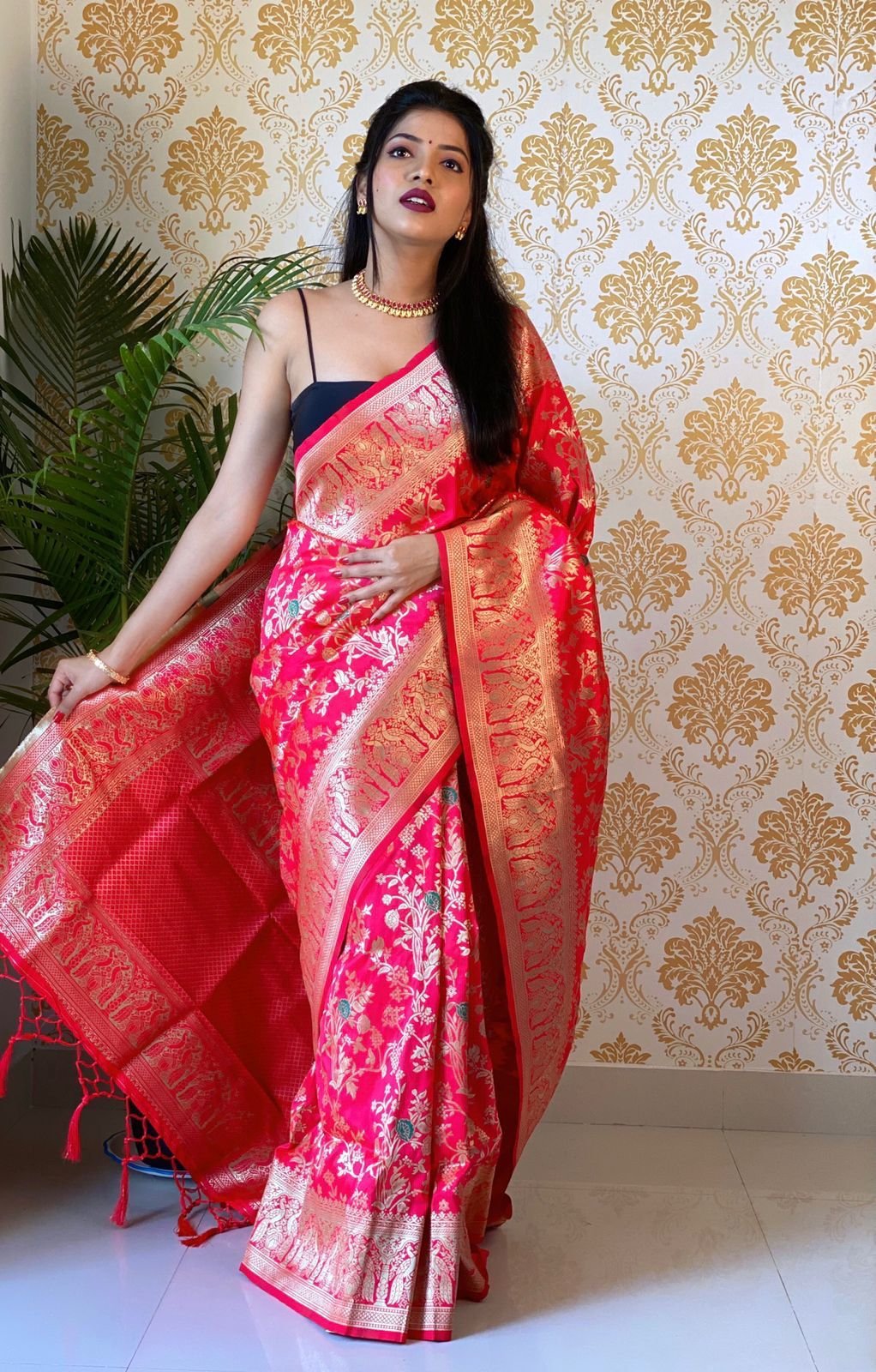 Fancy Wedding Party Wear Design Saree With Matching Blouse –  TheDesignerSaree