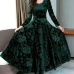 Long Party Wear Wollen Dress For Women