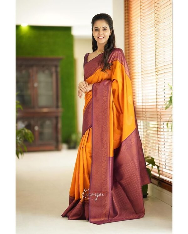 South India Style saree For Wedding Function