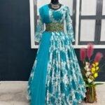 Designer Gown With Dupatta At best price