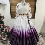 Designer Indo-Western Skirt Top For Party