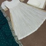 Party Wear Long Kurti With Dupatta with sequence work