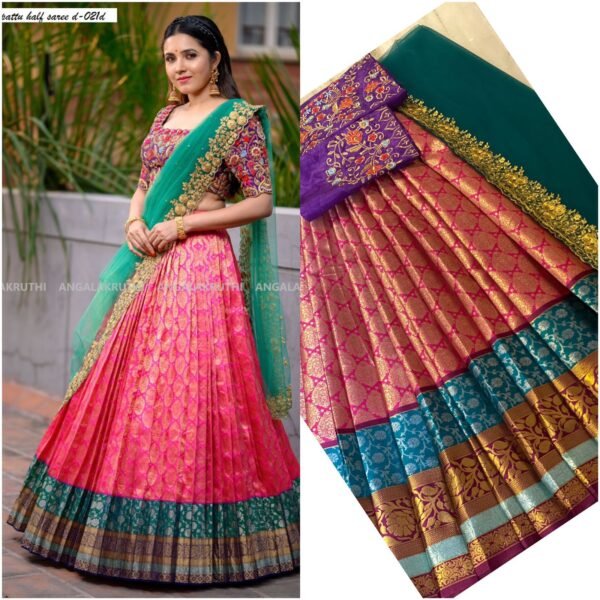 Party Wear South Indian Half Saree