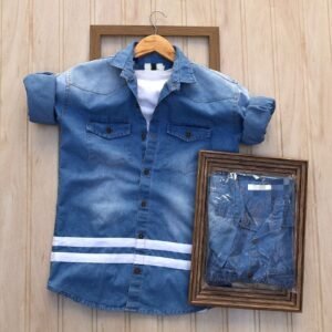 Men's Party Wear Denim Shirt