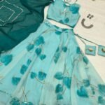 Organza Designer Lehenga Choli For Girls