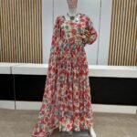 Printed Full Flared Anarkali Gown For Women