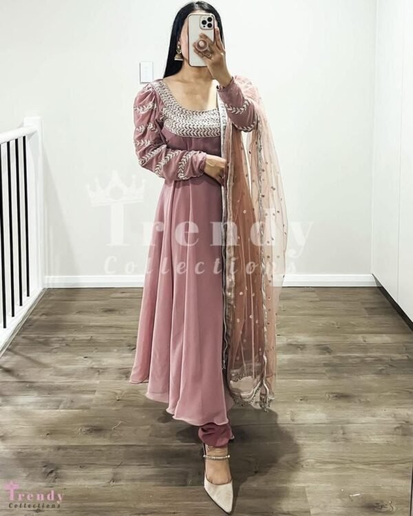 Stylish Gown With Dupatta For Party