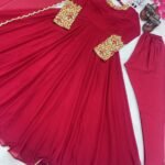 Beautiful Red Anarkali Dress For Bride