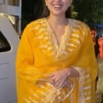 Sara Ali Khan Yellow Suit with dupatta